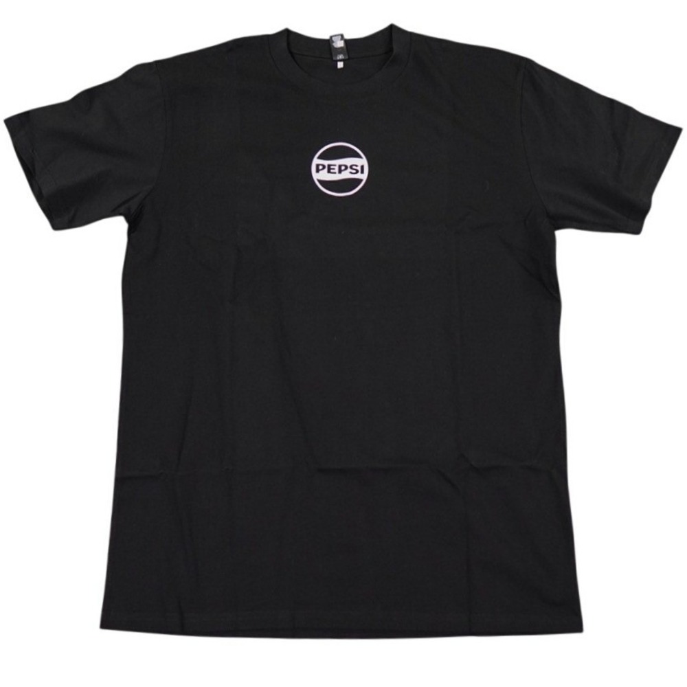 AS Colour Pepsi T-Shirt Mens L Black Graphic Logo Short Sleeve Tee